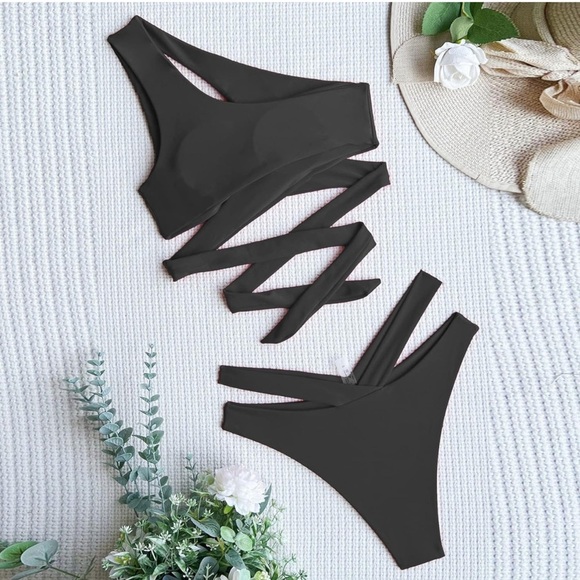 Womens High Waisted Thong Bikini Bottoms Sexy High Swimsuit Bathing Suit Bottom - Picture 5 of 5